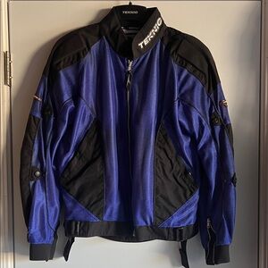 Techno Men's Performance Jacket in Blue and Black